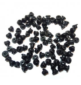 GROMMETS для тату игл. ЧЕРНЫЕ 100 шт