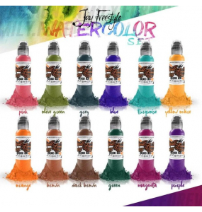 World Famous Jay Freestyle Watercolor Ink Set 12 шт