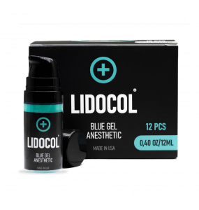 LIDOCOL - Blue Gel Anesthetic - Вторичный охлаждающий гель 12 мл.