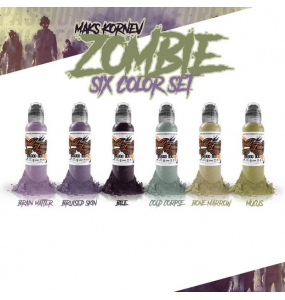 World Famous MAKS KORNEV'S ZOMBIE COLOR SET - 6 шт