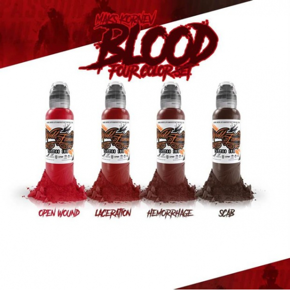 World Famous 4 COLOR SET MAKS KORNEV'S BLOOD