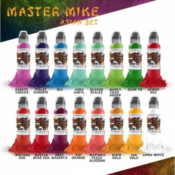 World Famous Master Mike Asian Tattoo Set 16 World Famous Master Mike Asian Tattoo Set 16