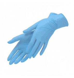 Перчатки нитровинил - BLUE - Size S