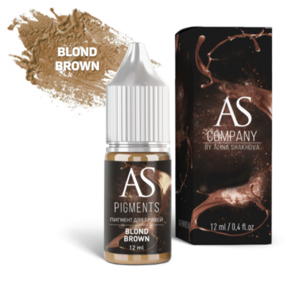 AS Company (Alina Shakhova) - пигмент для татуажа бровей Blond brown (Блонд)