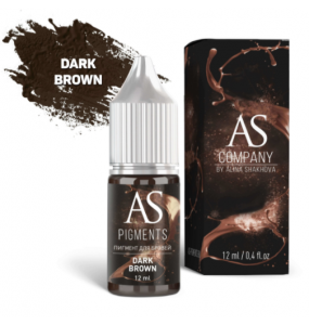 AS Company (Alina Shakhova) - пигмент для татуажа бровей Dark brown (Брюнет)