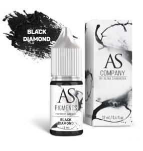 AS Company (Alina Shakhova) - пигмент для татуажа век Black diamond (Черный алмаз)