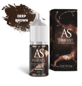 AS Company (Alina Shakhova) - пигмент для татуажа бровей Deep brown (Глубокий коричневый)