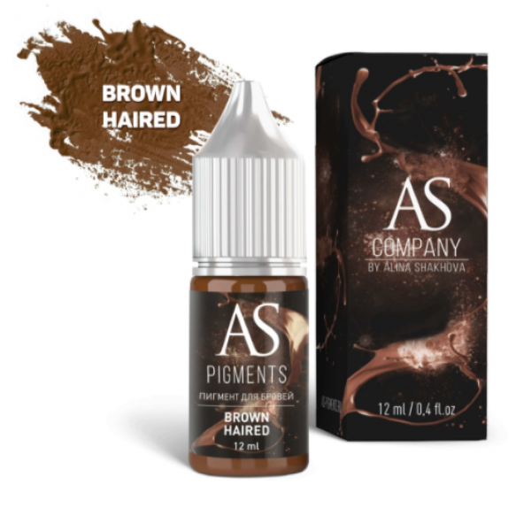 AS Company (Alina Shakhova) - пигмент для татуажа бровей Brown haired (Шатен)