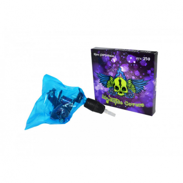 Барьерная защита BLUE на тату машинку 250 шт.