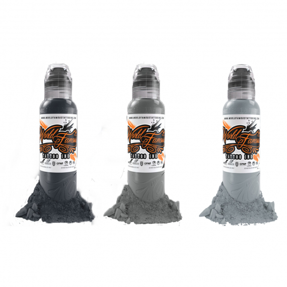 World Famous/TattooPRO - Set SILVER - L