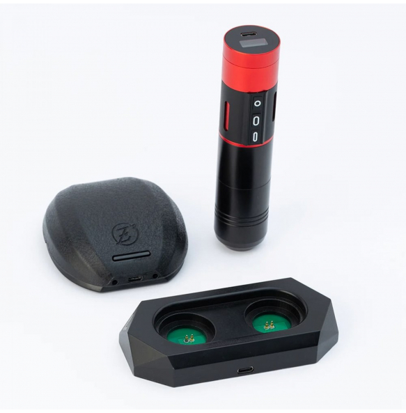 Роторная машинка EZ P2 Multi-Touch - Red-Black